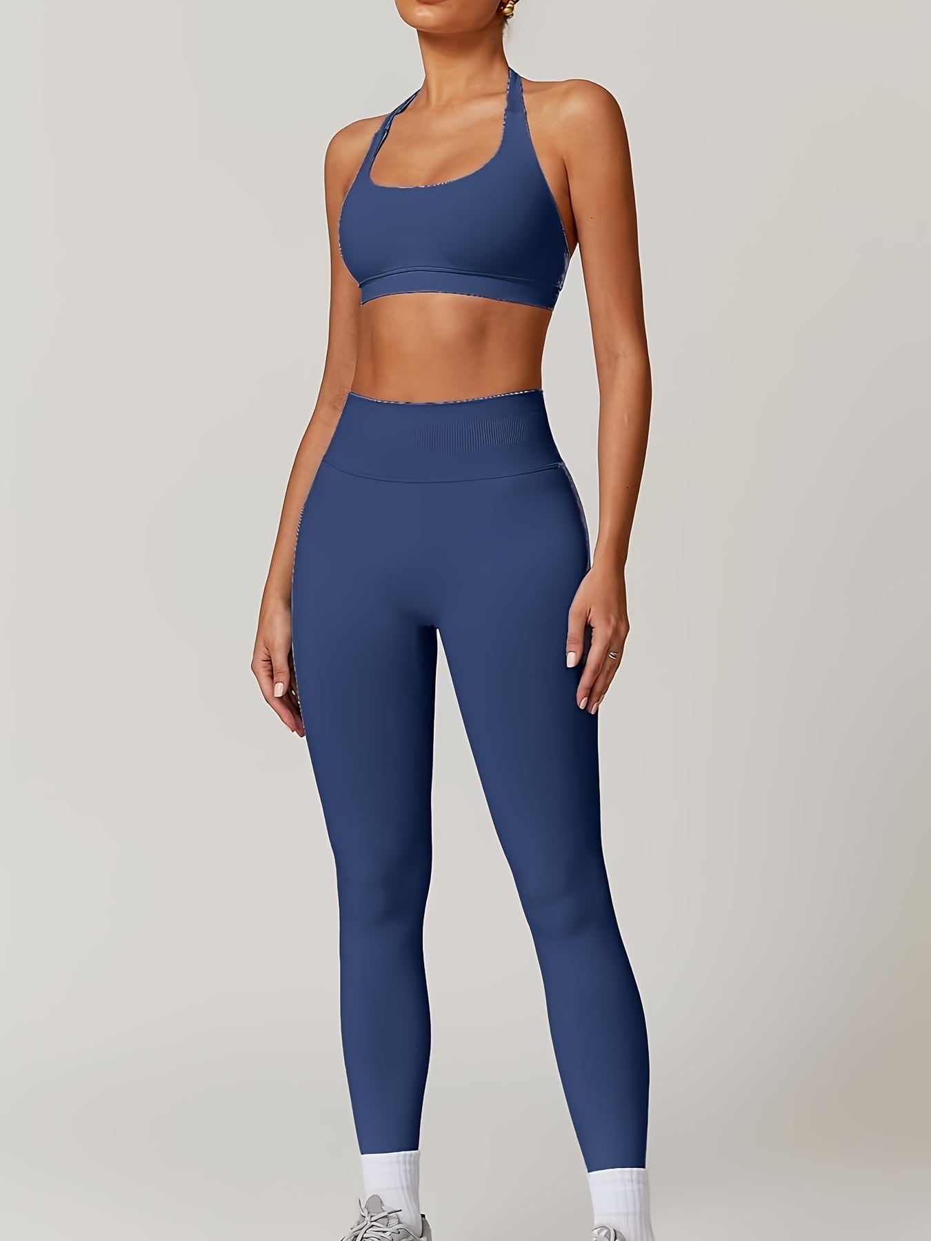 Women's Yoga Workout Set  Supportive Sports Bra  High-Waist Leggings
